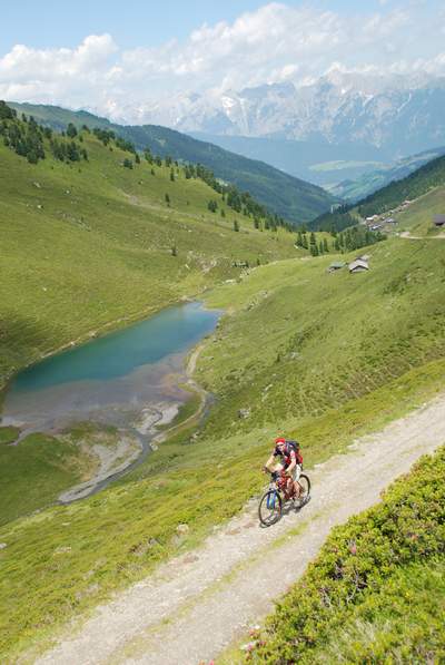 Hier auf der schönsten Transalp Route - unterhalb vom Geiseljoch